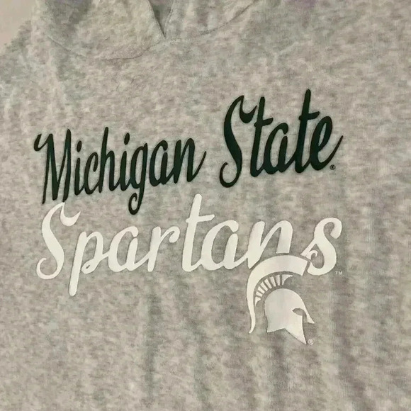 Liv Casual Michigan State University Spartans Hoodie Sweatshirt Gray WomenMedium - Picture 3 of 6